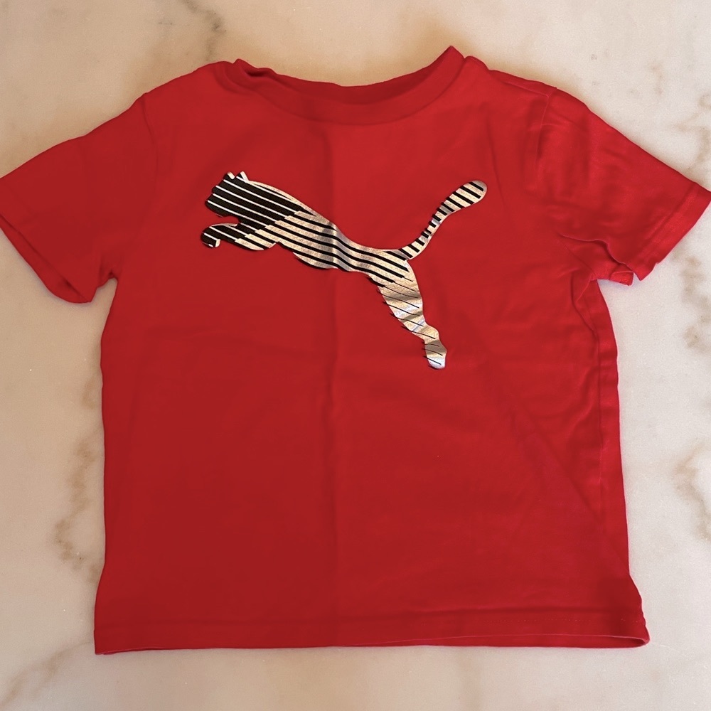 4/$15🌸 Puma Kids Red Short Sleeve Tee